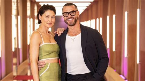 Love Is Blind duo Emma and Matt Willis pose for half